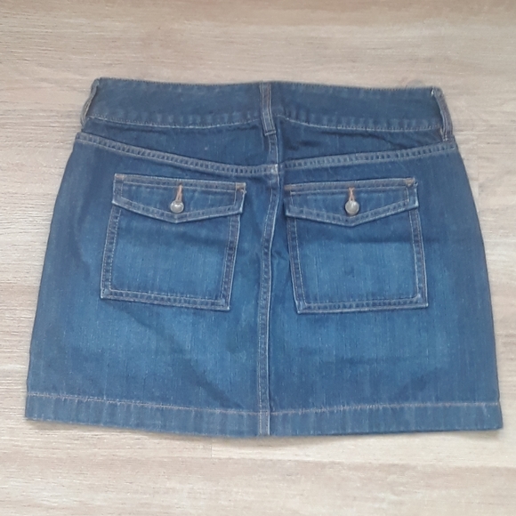 Y2K Old Navy Denim Utility Mini Skirt - Size 4 Regular - Picture 2 of 12